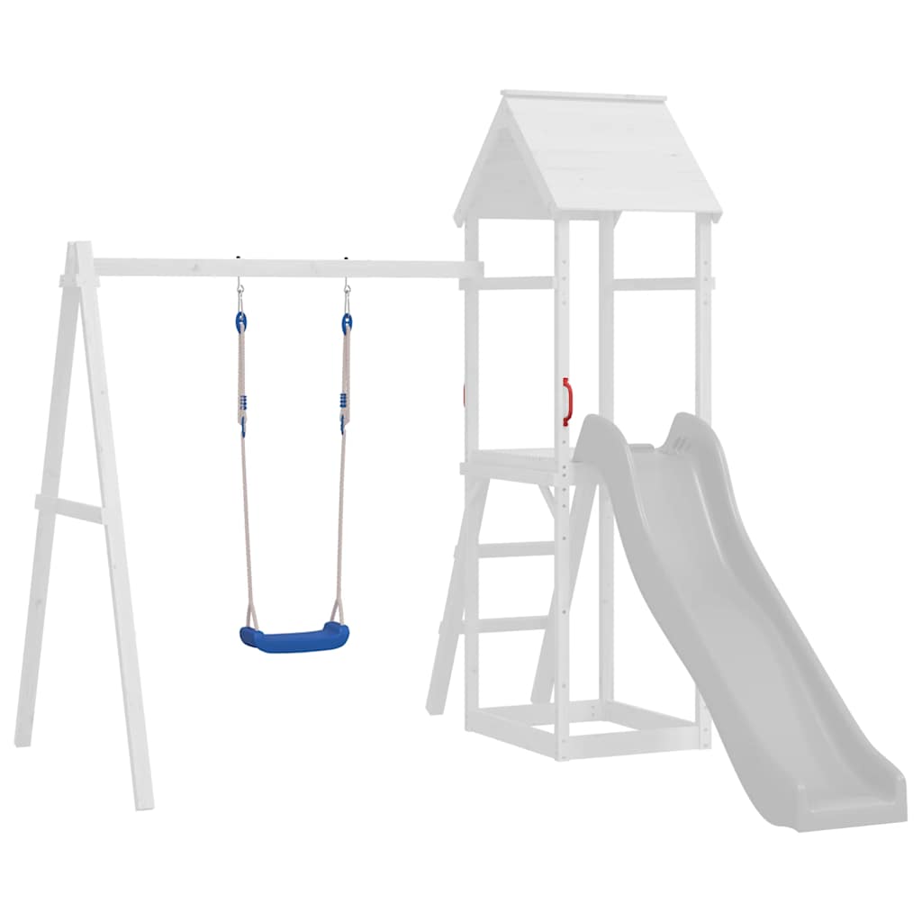 Schaukelsitze mit Seilen 2 Stk. Blau 37x15 cm Polyethene
