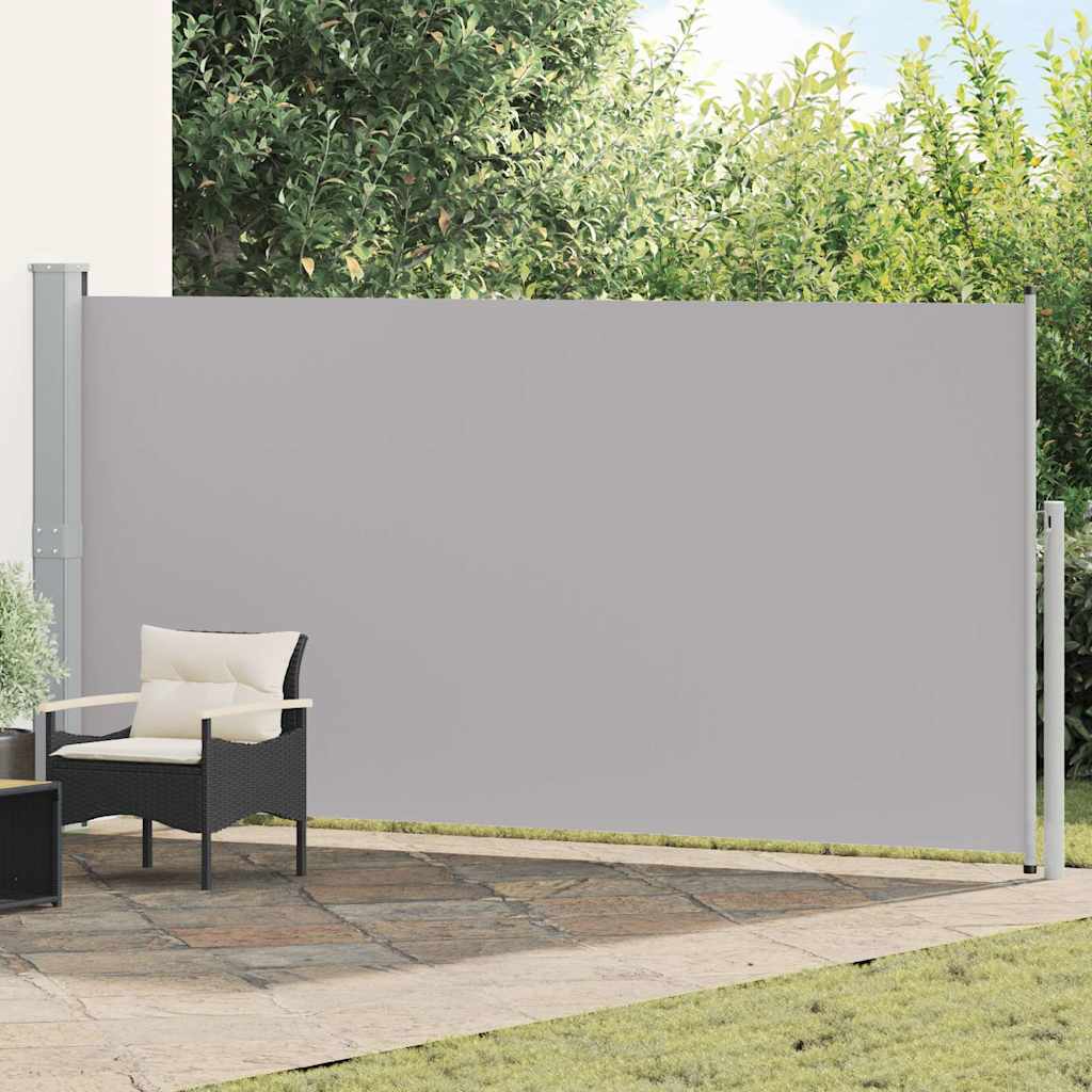Ausziehbare Seitenmarkise 160x514 cm Grau