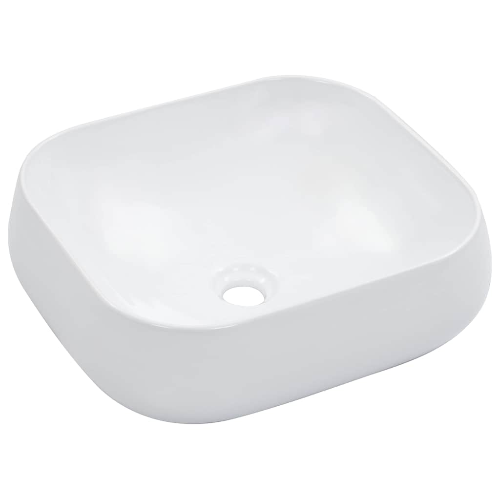 Waschbecken 44,5 x 39,5 x 14,5 cm Keramik Weiß