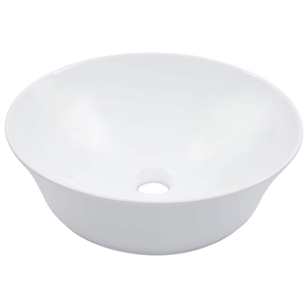 Waschbecken 41 x 12,5 cm Keramik Weiß
