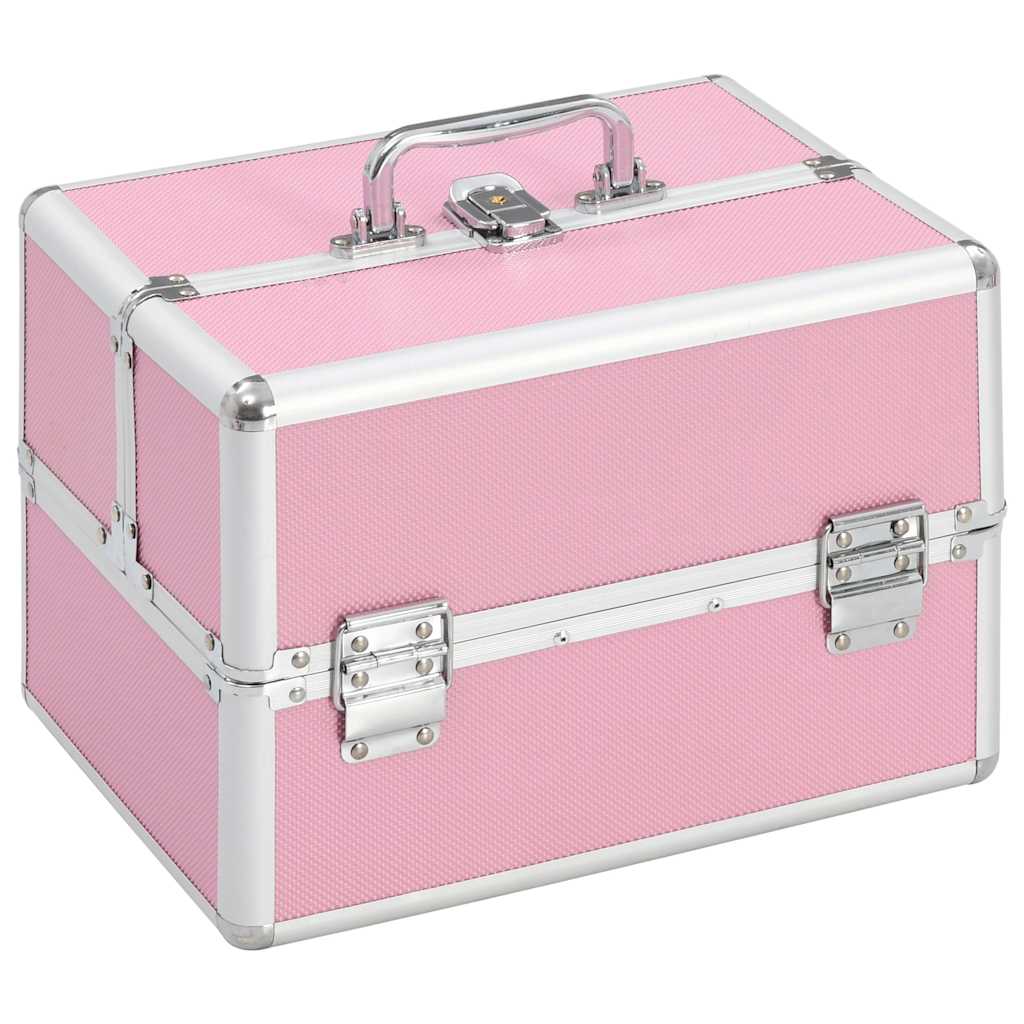 Kosmetikkoffer 22x30x21 cm Rosa Aluminium
