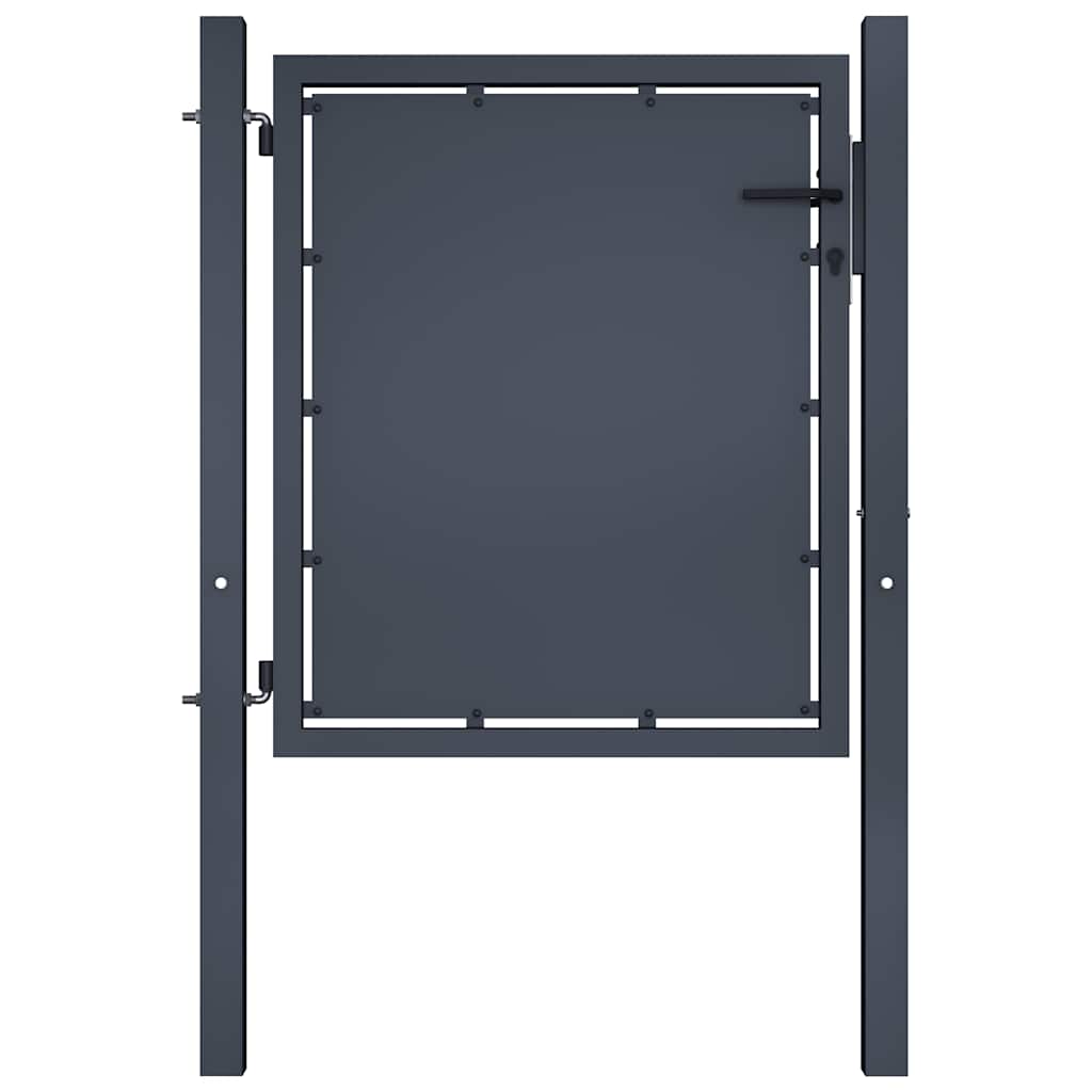Gartentor aus Stahl 100 x 100 cm Anthrazit