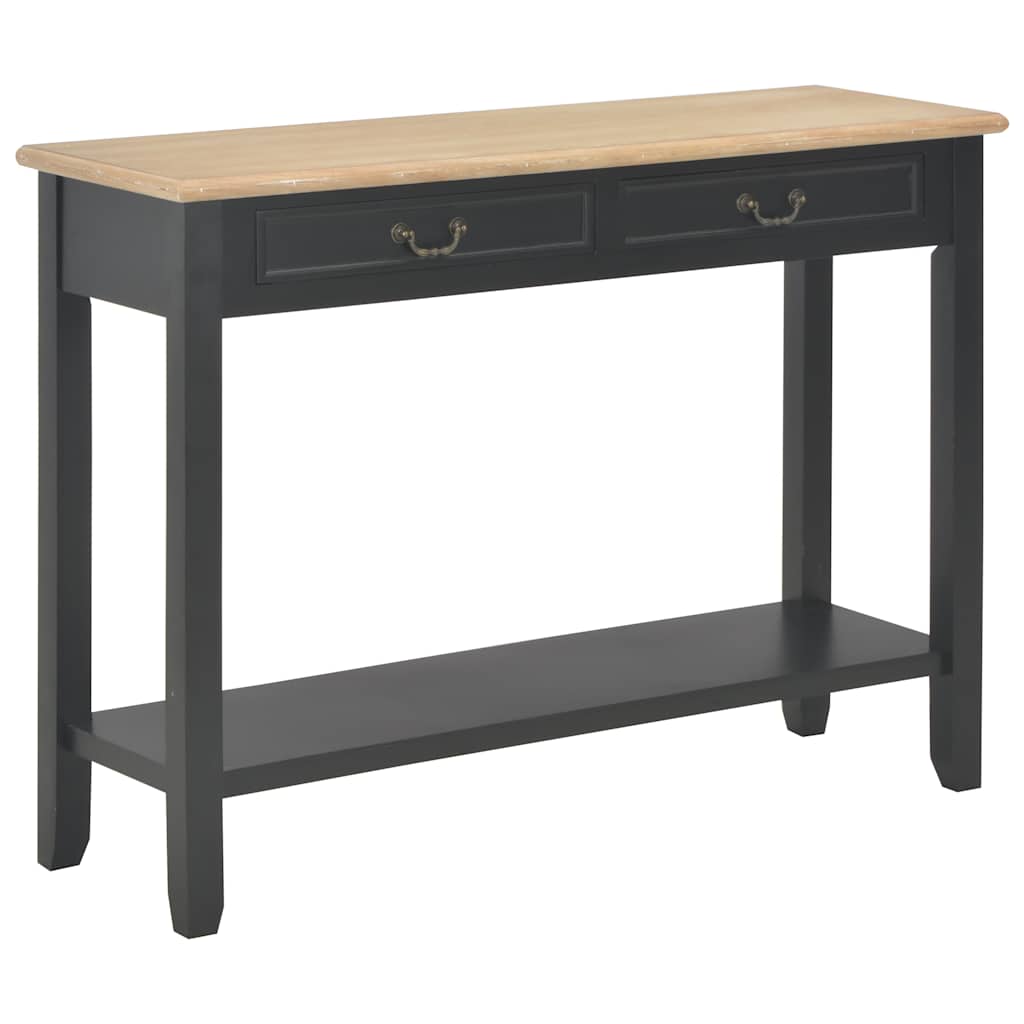 Konsolentisch Schwarz 110 x 35 x 80 cm Holz
