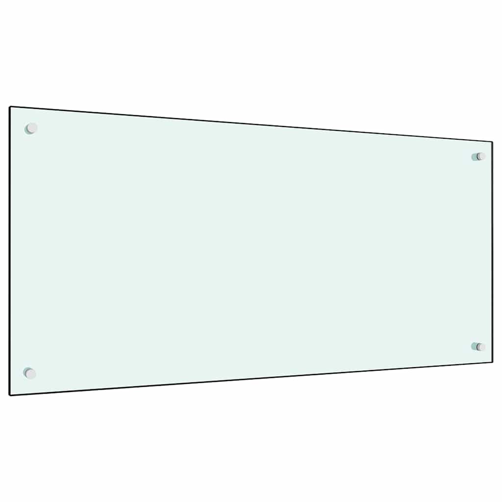 Küchenrückwand Milchweiß 100x50 cm Hartglas