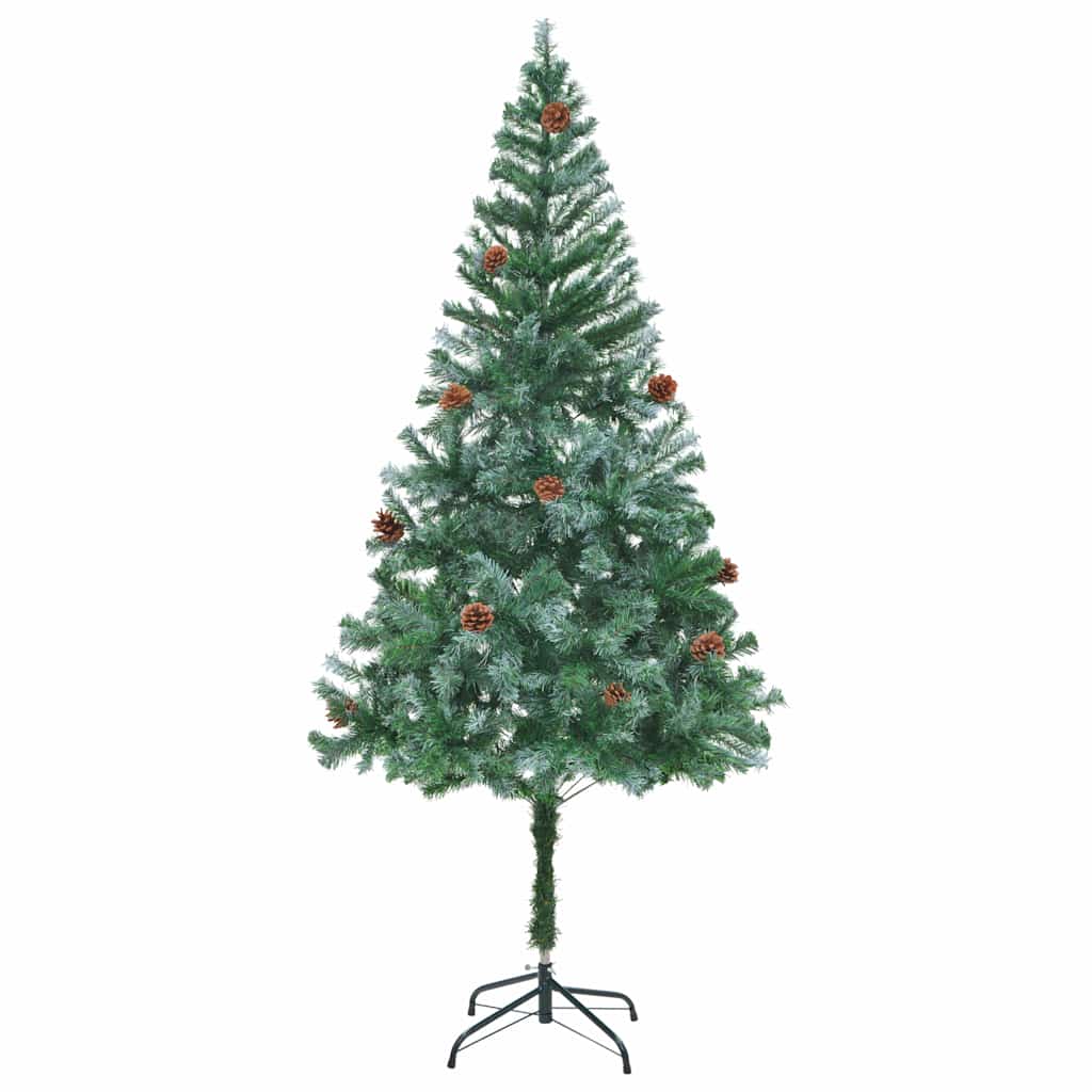 Künstlicher Weihnachtsbaum mit Tannenzapfen 180 cm
