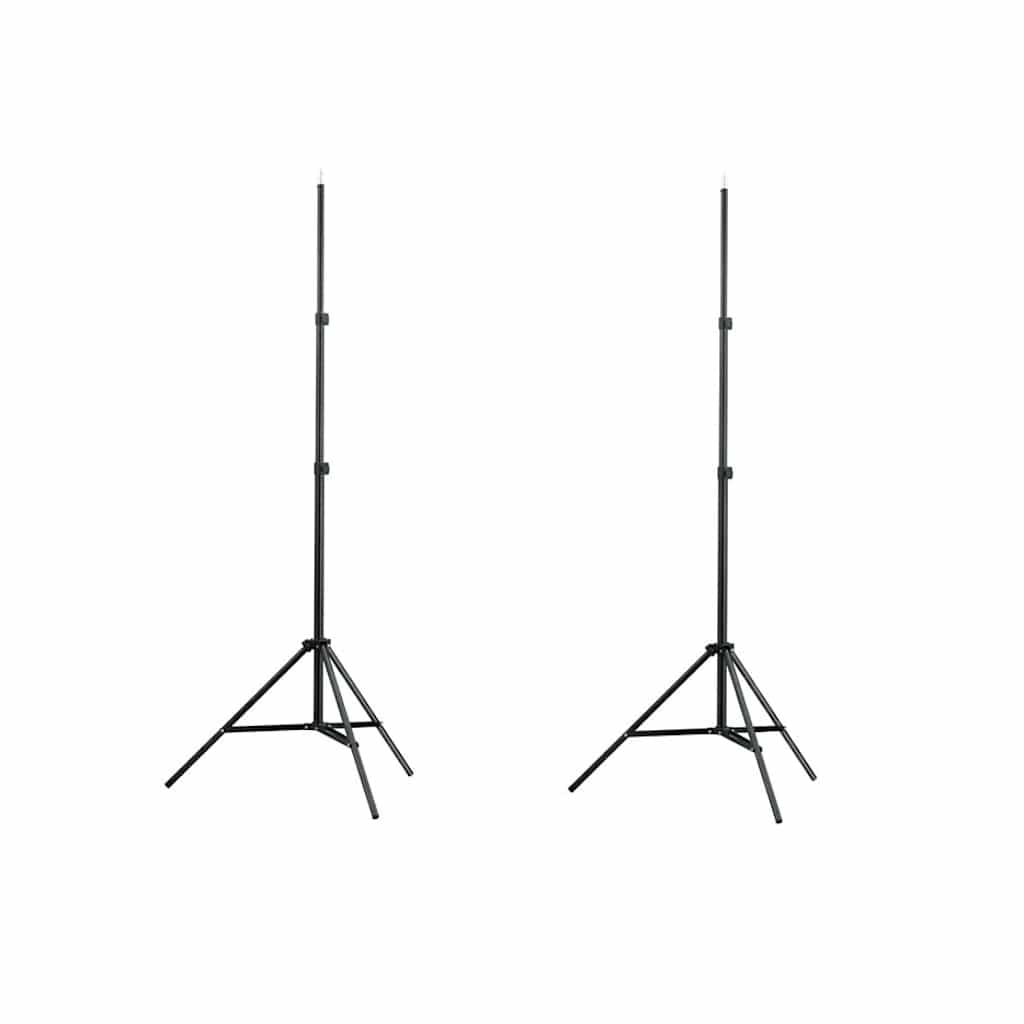 Lampenstativ 2 Stk. Höhe 78-210 cm