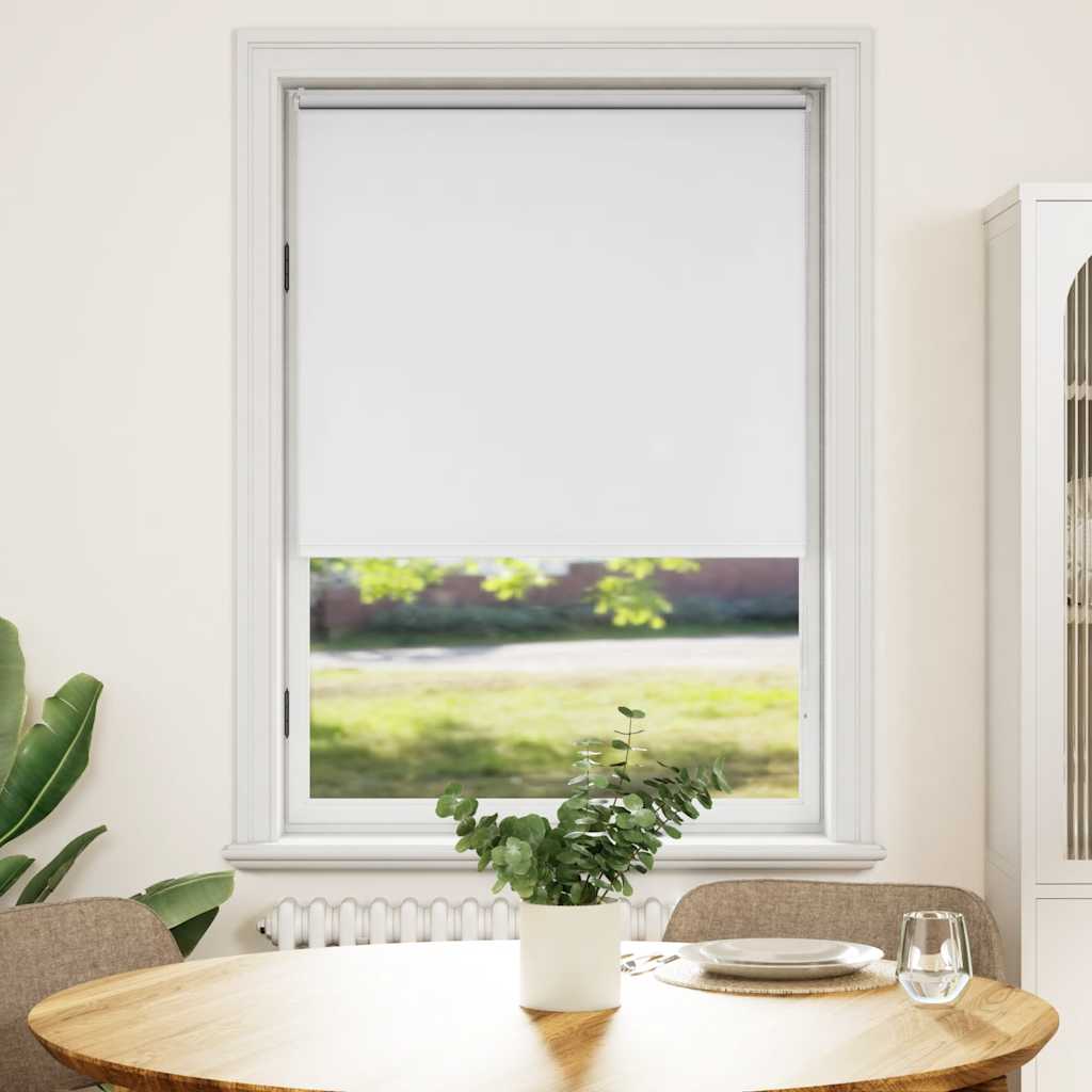 Verdunkelungsrollo 104,4 x 175 cm, Stoffbreite 100 cm, Weiß