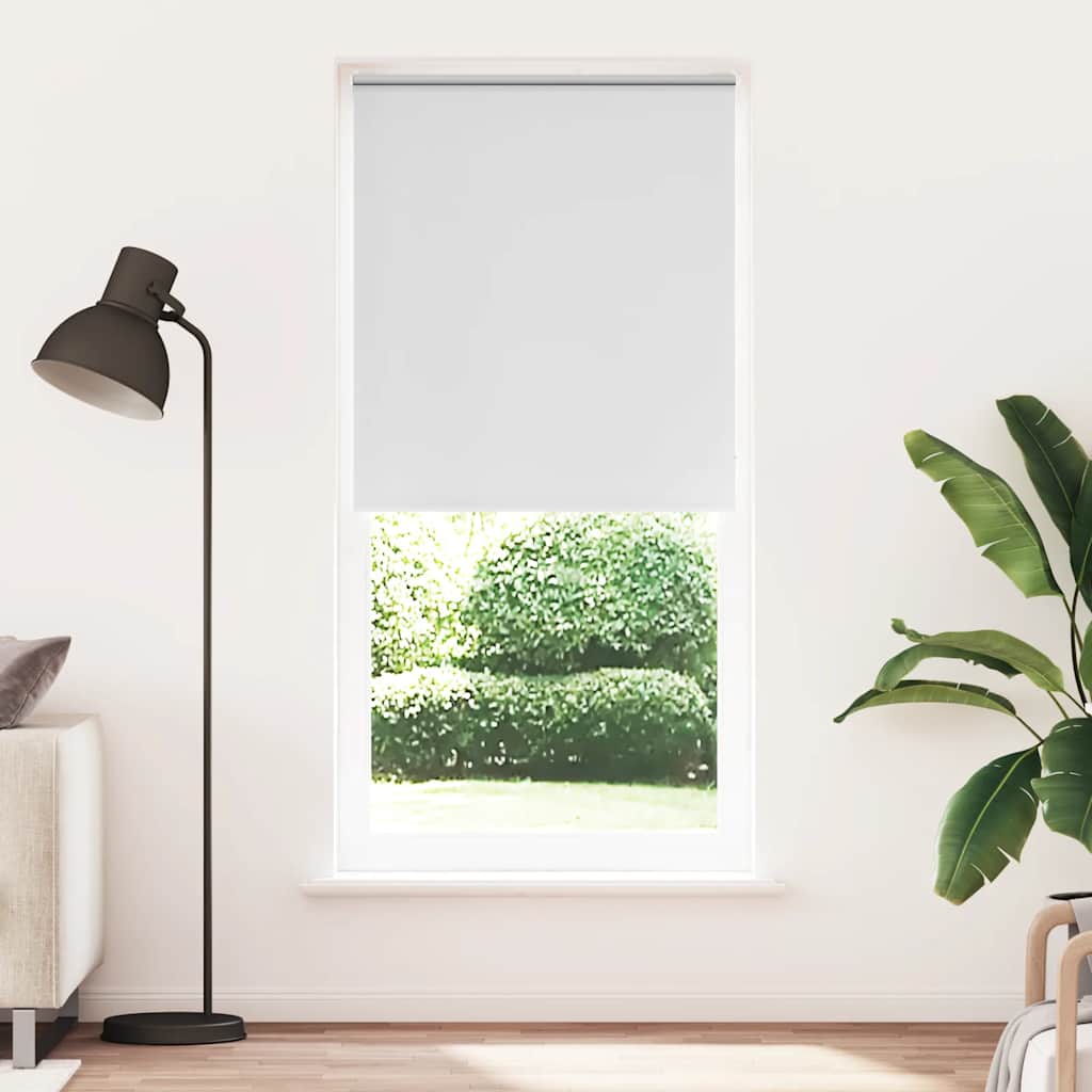 Verdunkelungsrollo 84,4 x 230 cm, Stoffbreite 80 cm, Weiß