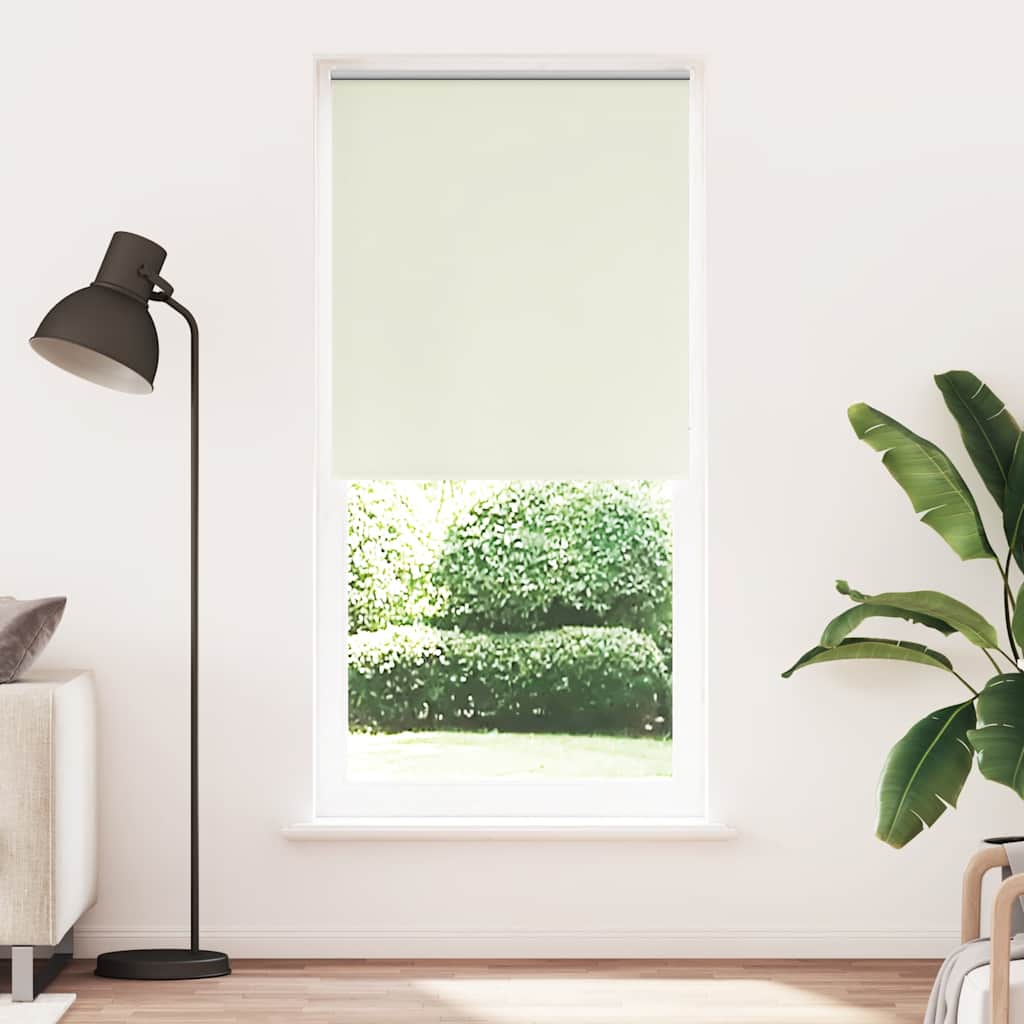 Verdunkelungsrollo 84,4 x 230 cm, Stoffbreite 80 cm, Gebrochen Weiß