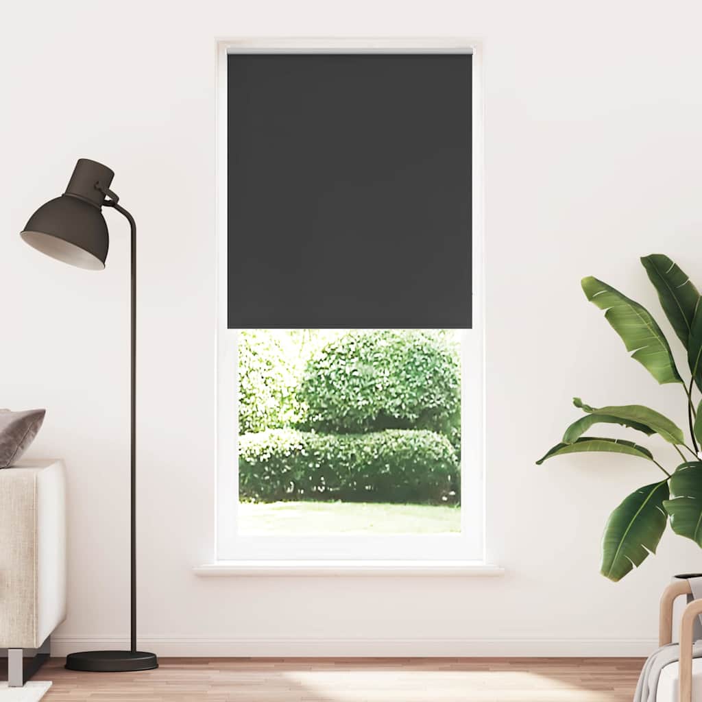 Verdunkelungsrollo 104,4 x 230 cm, Stoffbreite 100 cm, schwarz