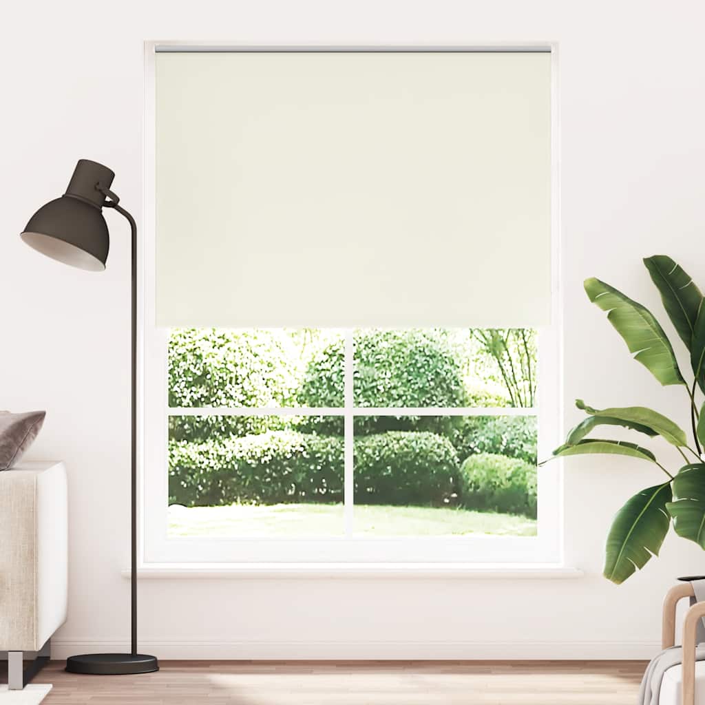 Verdunkelungsrollo 144,4 x 230 cm, Stoffbreite 140 cm, Gebrochen Weiß