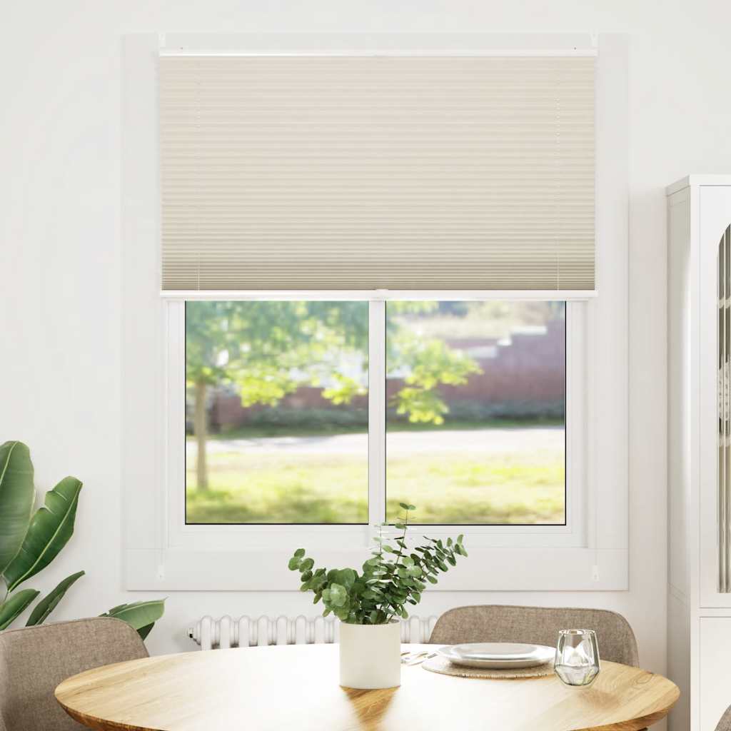 Plissee Faltrollo Rollo Plisseerollo 100x125cm Creme