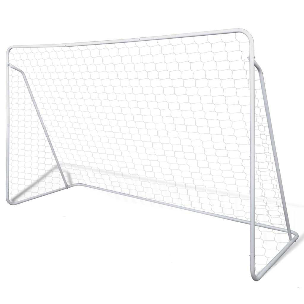 Fußballtor 240x90x150 cm Stahl Hochwertig