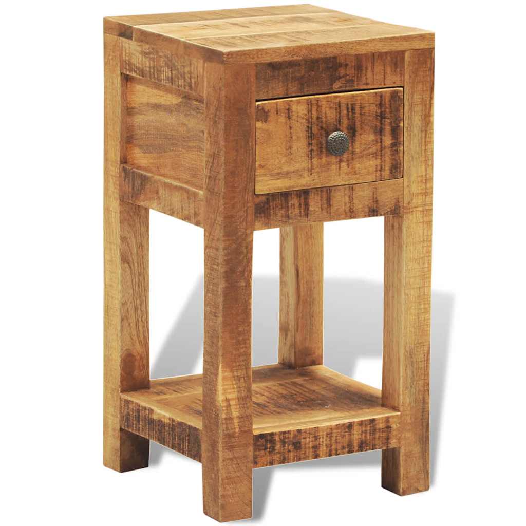 Nachttisch mit 1 Schublade Massivholz Mango