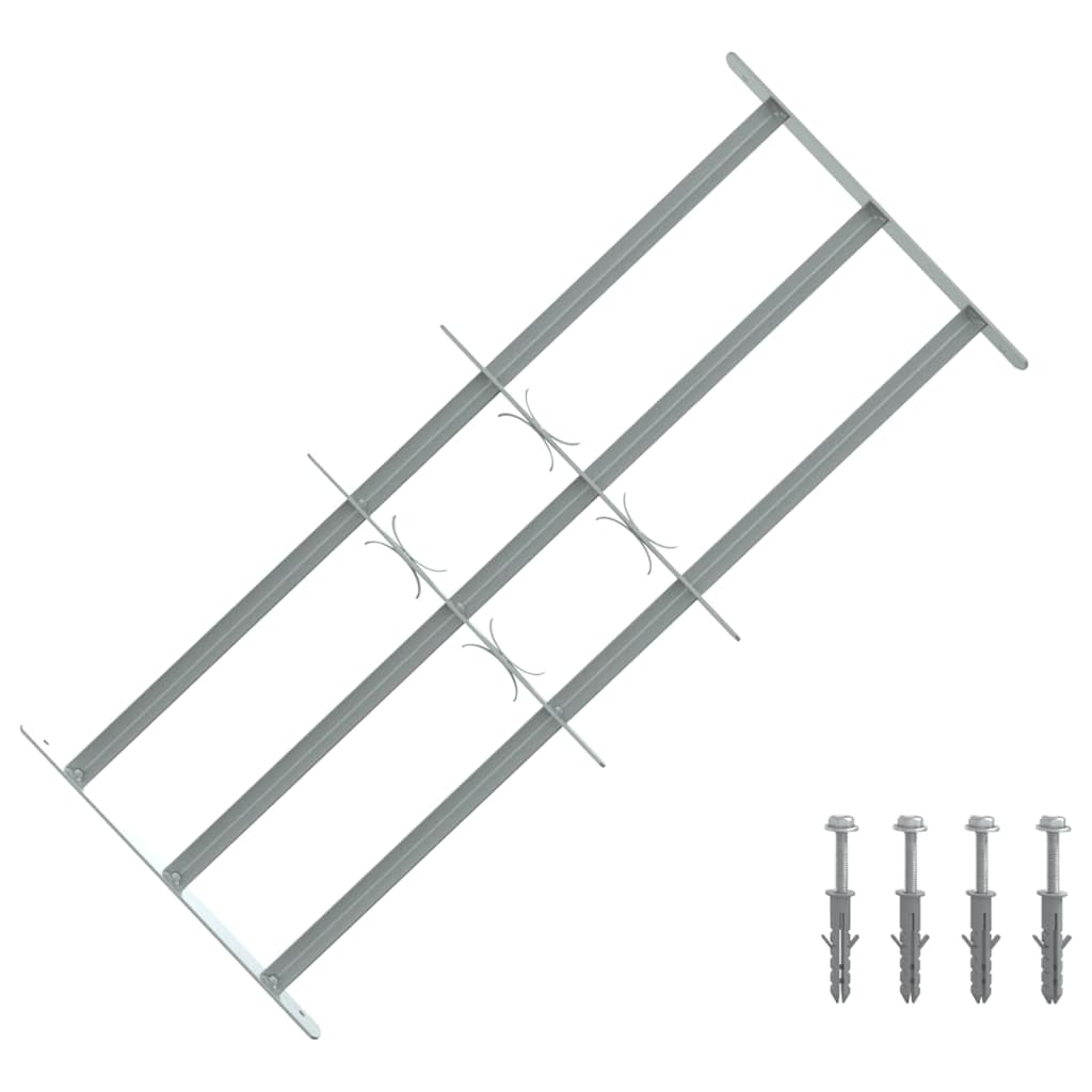 Fenstergitter Verstellbar mit 3 Querstäben 700-1050 mm