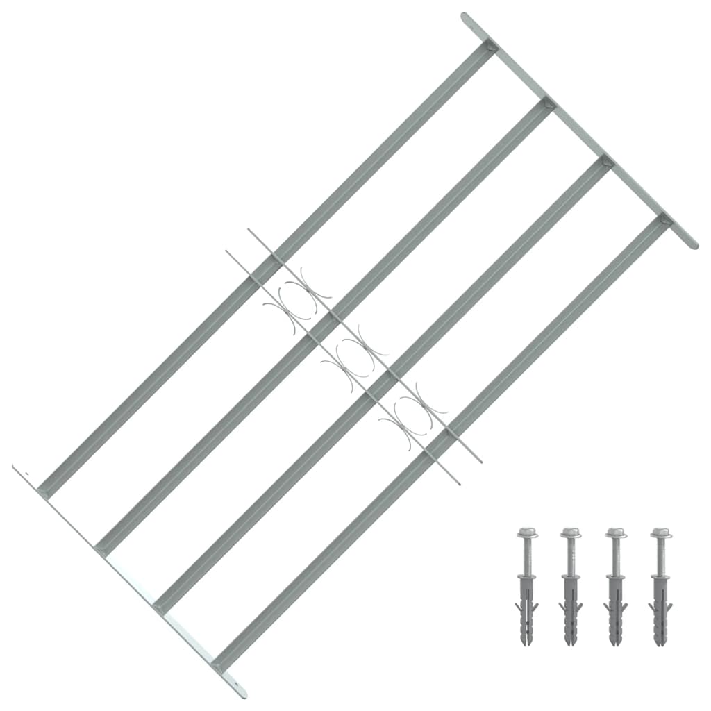 Fenstergitter Verstellbar mit 4 Querstäben 700-1050 mm
