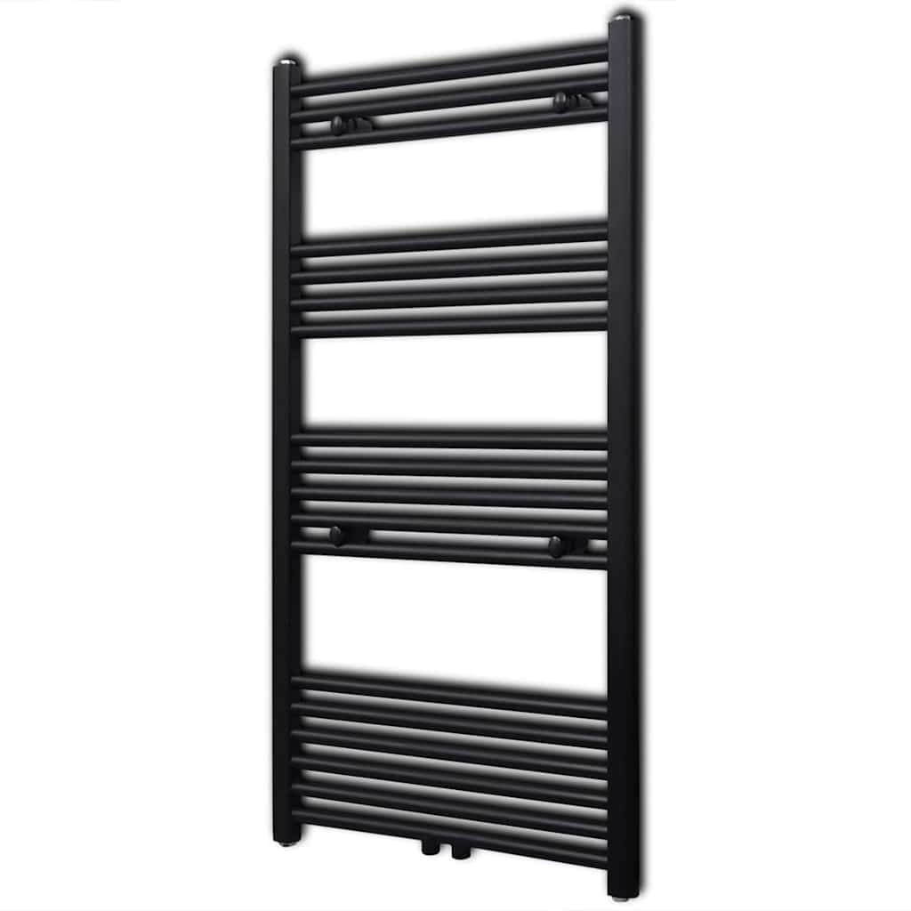 Handtuchheizkörper Warmwasser Gerade Schwarz 600x1160 mm