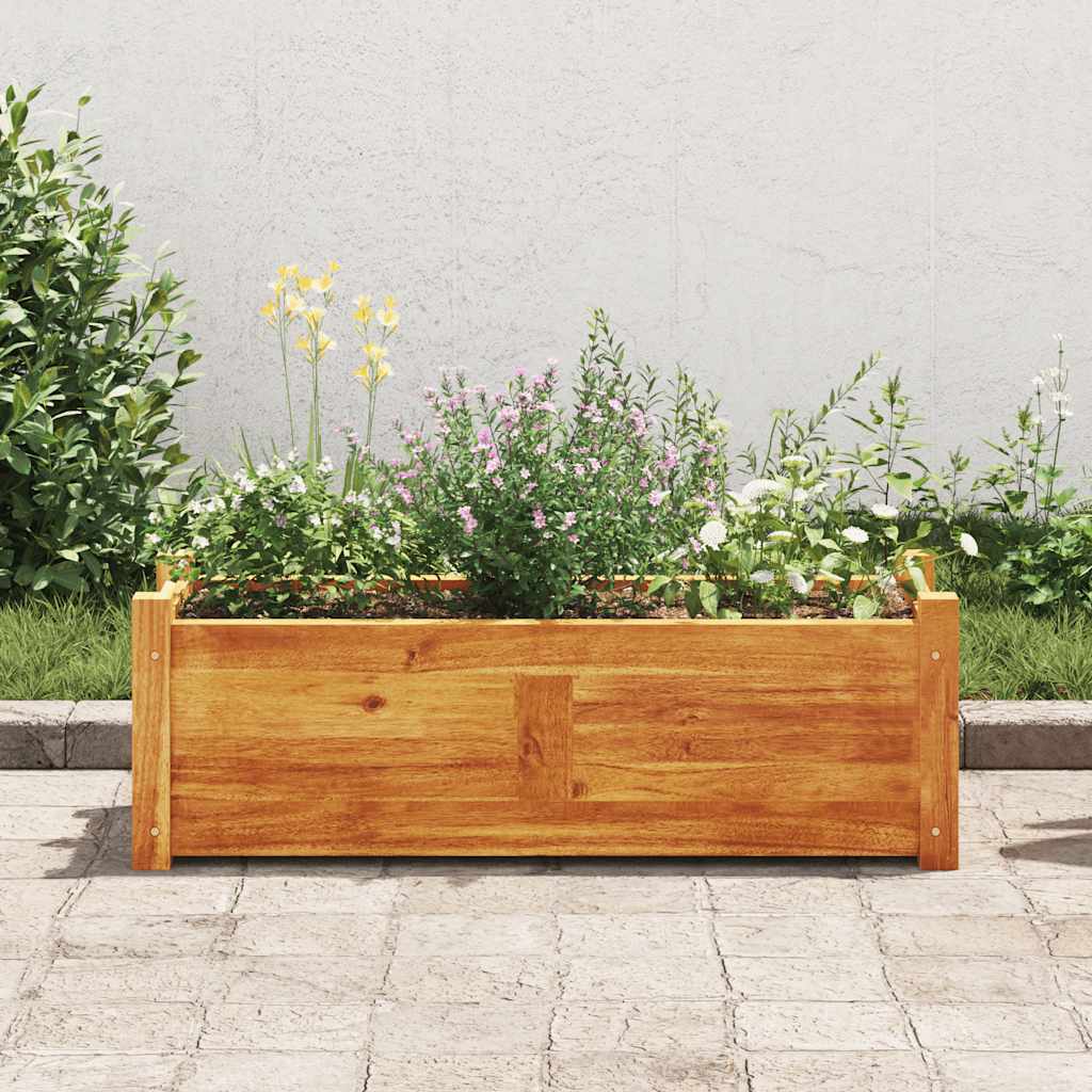 Garten-Hochbeet Akazienholz 76x27,6x25 cm