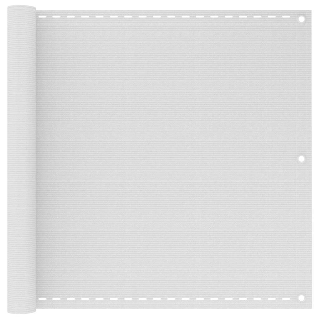 Balkonsichtschutz HDPE 90x400 cm weiß