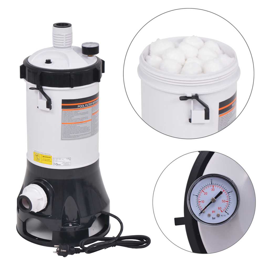 Poolfilterpumpe 185 W 4,4 m³/h