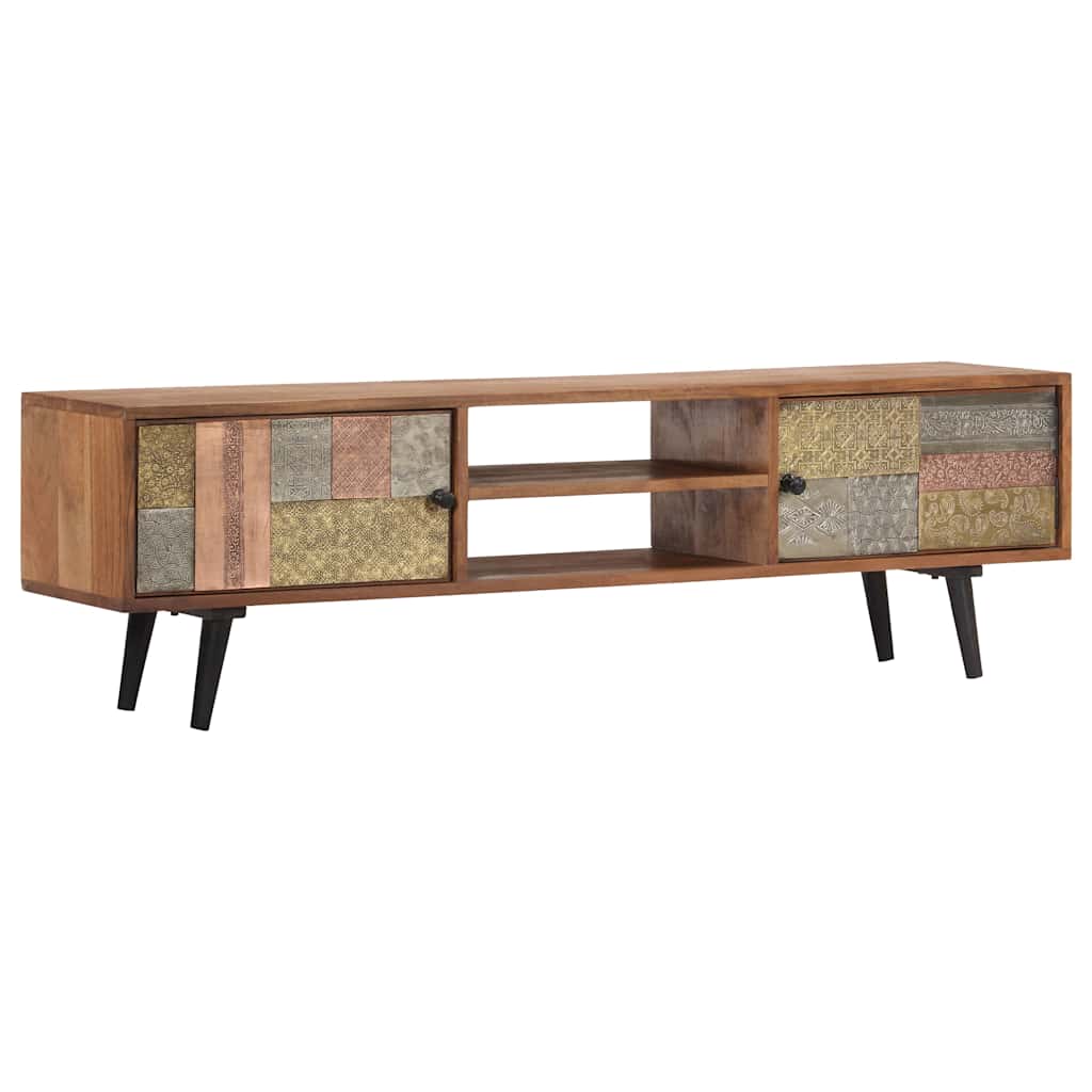 TV-Schrank 140×30×40 cm Massivholz Akazie