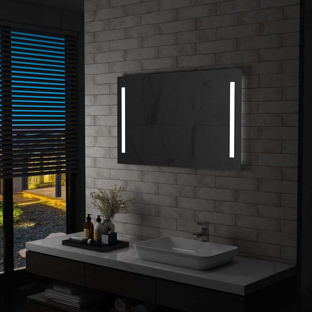 Badezimmer-Wandspiegel mit LEDs 100x60 cm