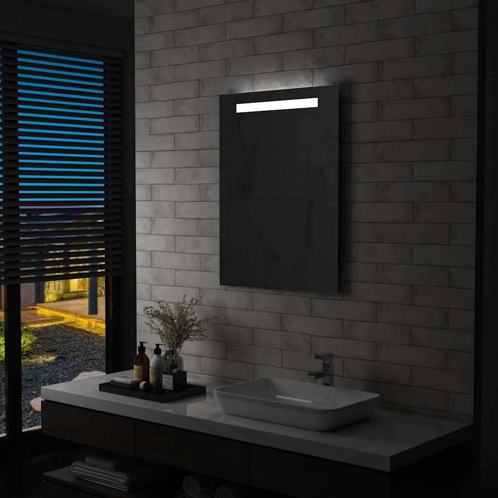 Badezimmer-Wandspiegel mit LEDs 60x80 cm