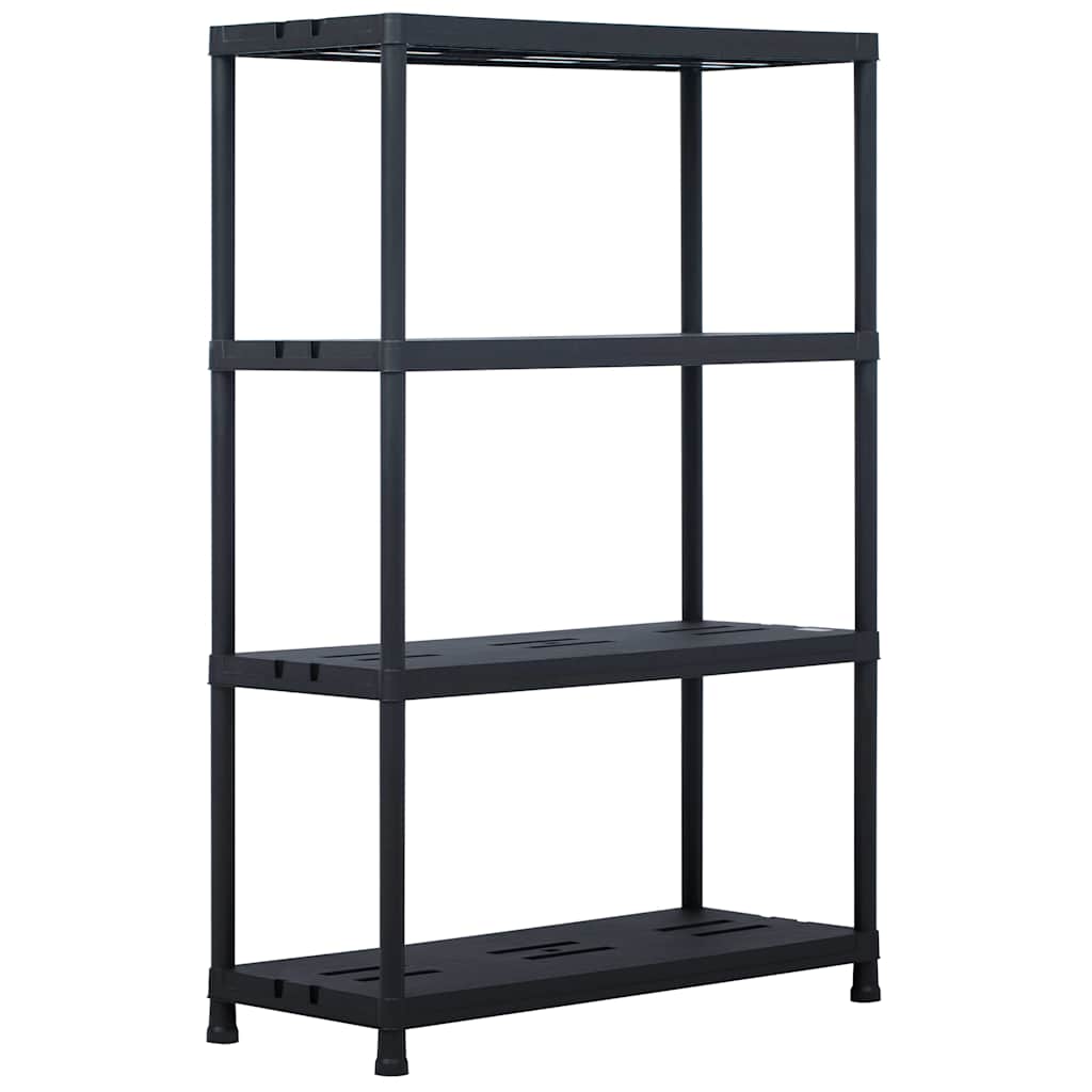 Lagerregal Schwarz 220 kg 90 x 40 x 138 cm Kunststoff