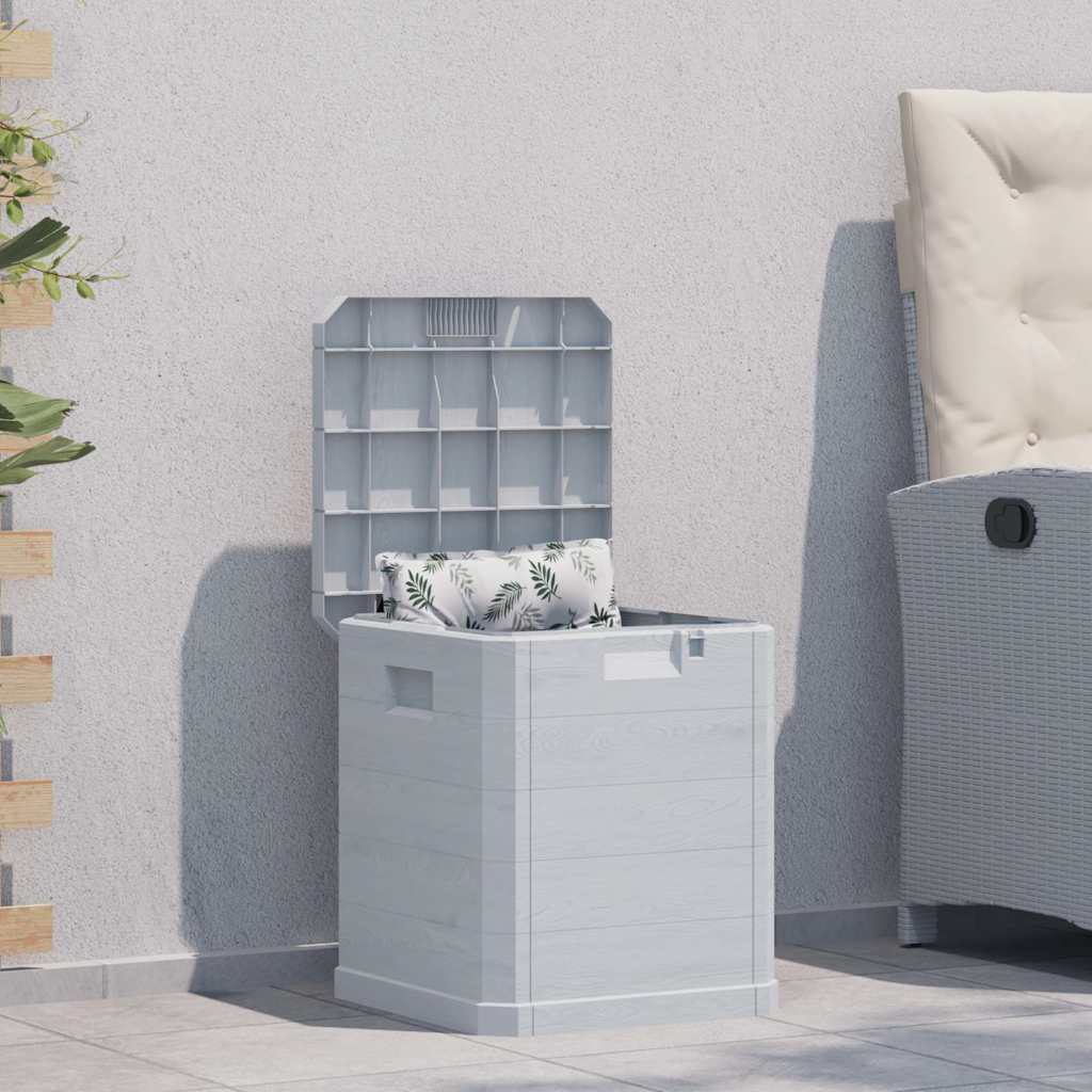 Garten-Aufbewahrungsbox 90 L Hellgrau