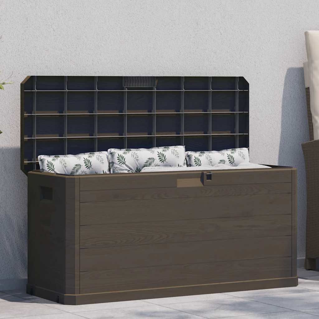 Garten-Aufbewahrungsbox 280 L Braun