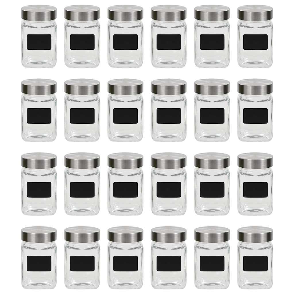 Vorratsgläser mit Aufkleber 24 Stk. 300 ml