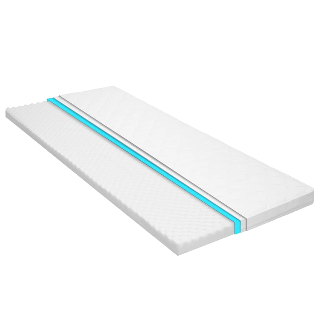 Matratzenauflage 100 x 200 cm Kaltschaum Ei-Profil 6 cm
