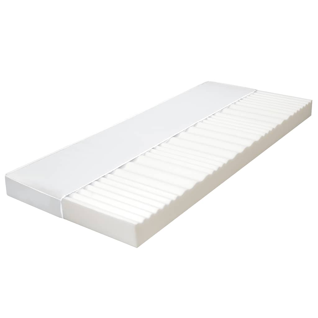 Matratze 90 x 200 cm 7 Zonen PU Schaum 10 cm H2 H3