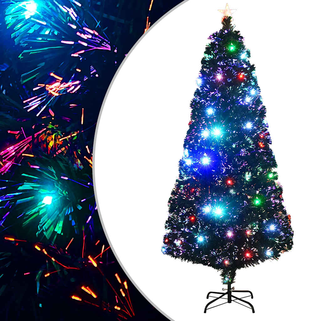 Vorbeleuchteter Weihnachtsbaum mit Ständer und LED 180 cm Glasfaser