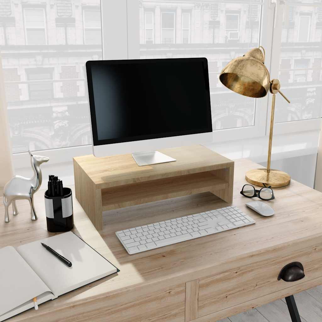 Monitorständer Sonoma-Eiche 42x24x13 cm Holzwerkstoff
