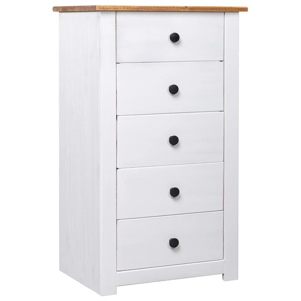 Sideboard Weiß 46x40x89 cm Kiefernholz Panama