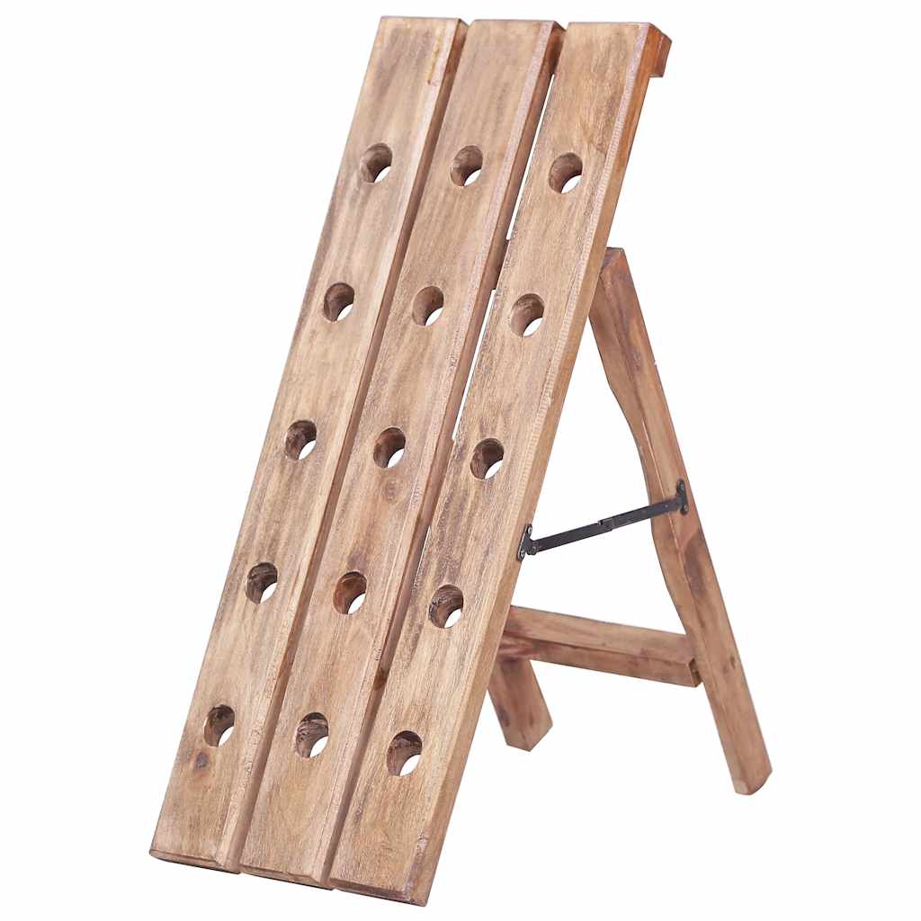 Weinregal für 15 Flaschen 26x50x70 cm Altholz Massiv