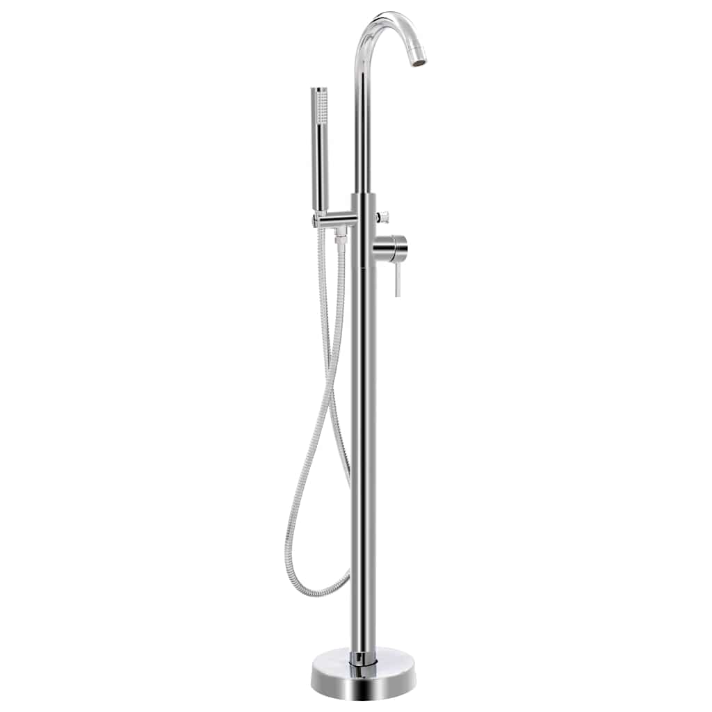 Freistehende Badewannenarmatur Edelstahl 118,5 cm