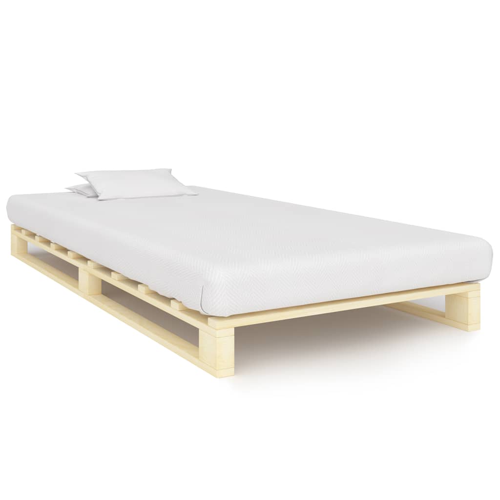 Palettenbett Massivholz Kiefer 100×200 cm