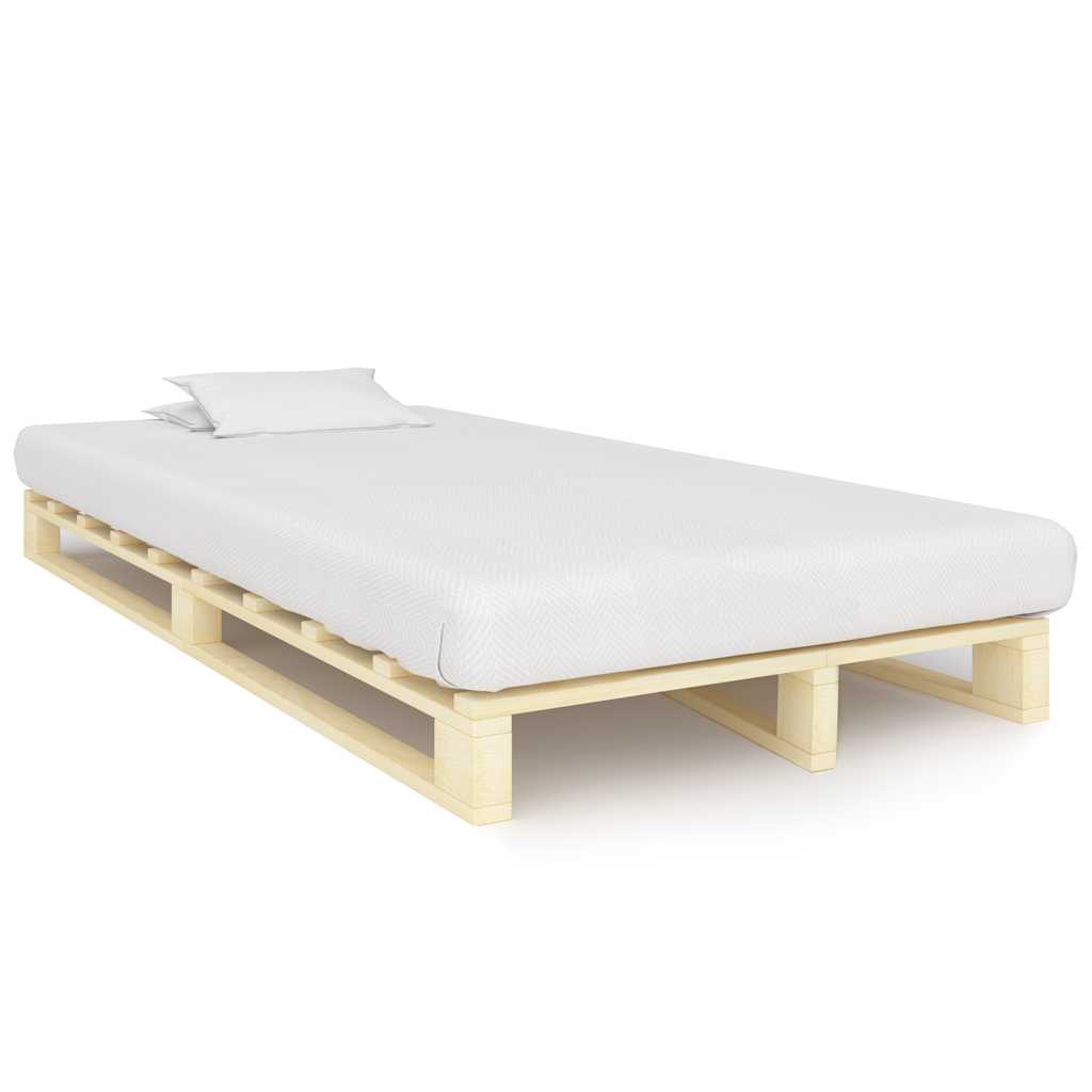 Palettenbett Massivholz Kiefer 120×200 cm