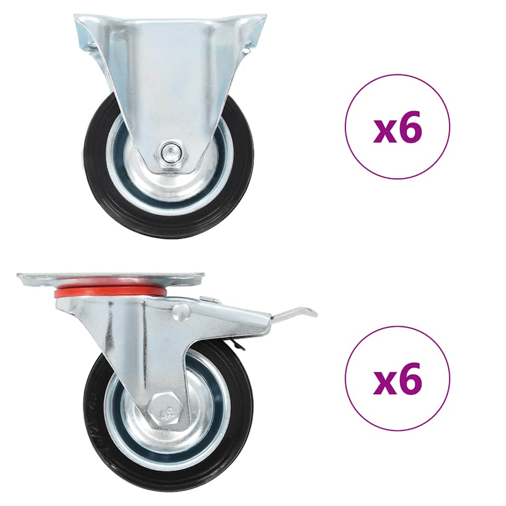 12 Stk. Rollen 75 mm
