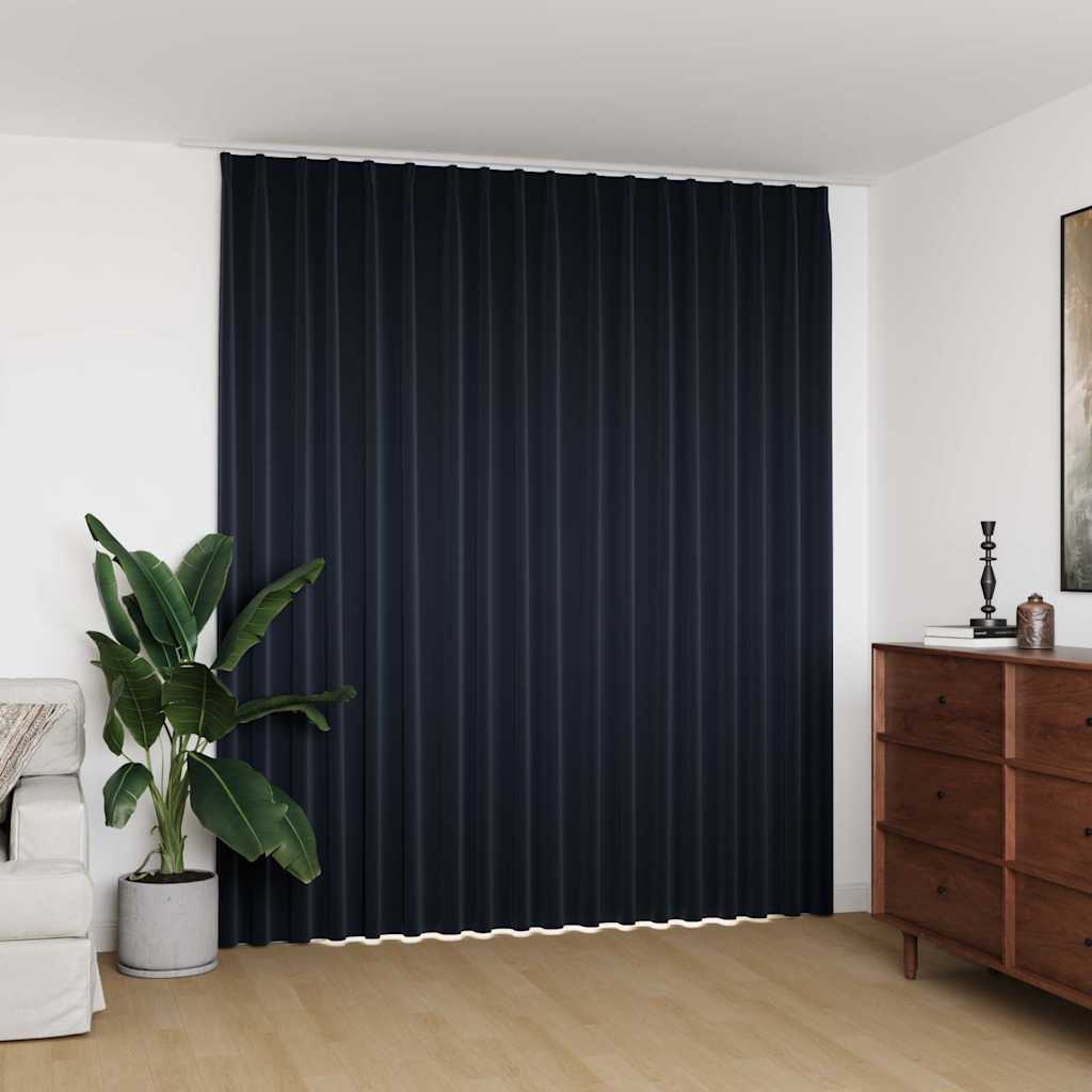 Verdunkelungsvorhang mit Haken Anthrazit 290 x 245 cm