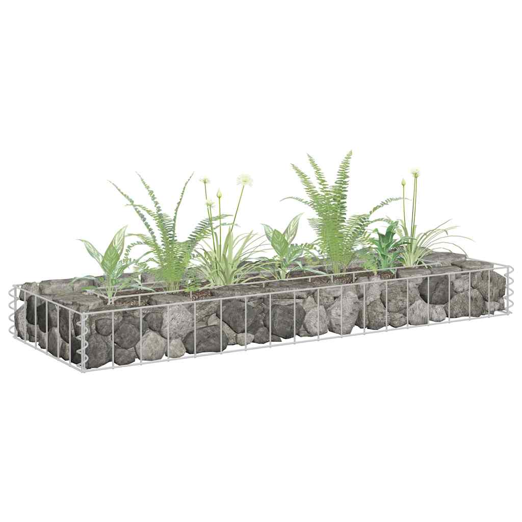 Gabionen-Hochbeet Verzinkter Stahl 90x30x10 cm