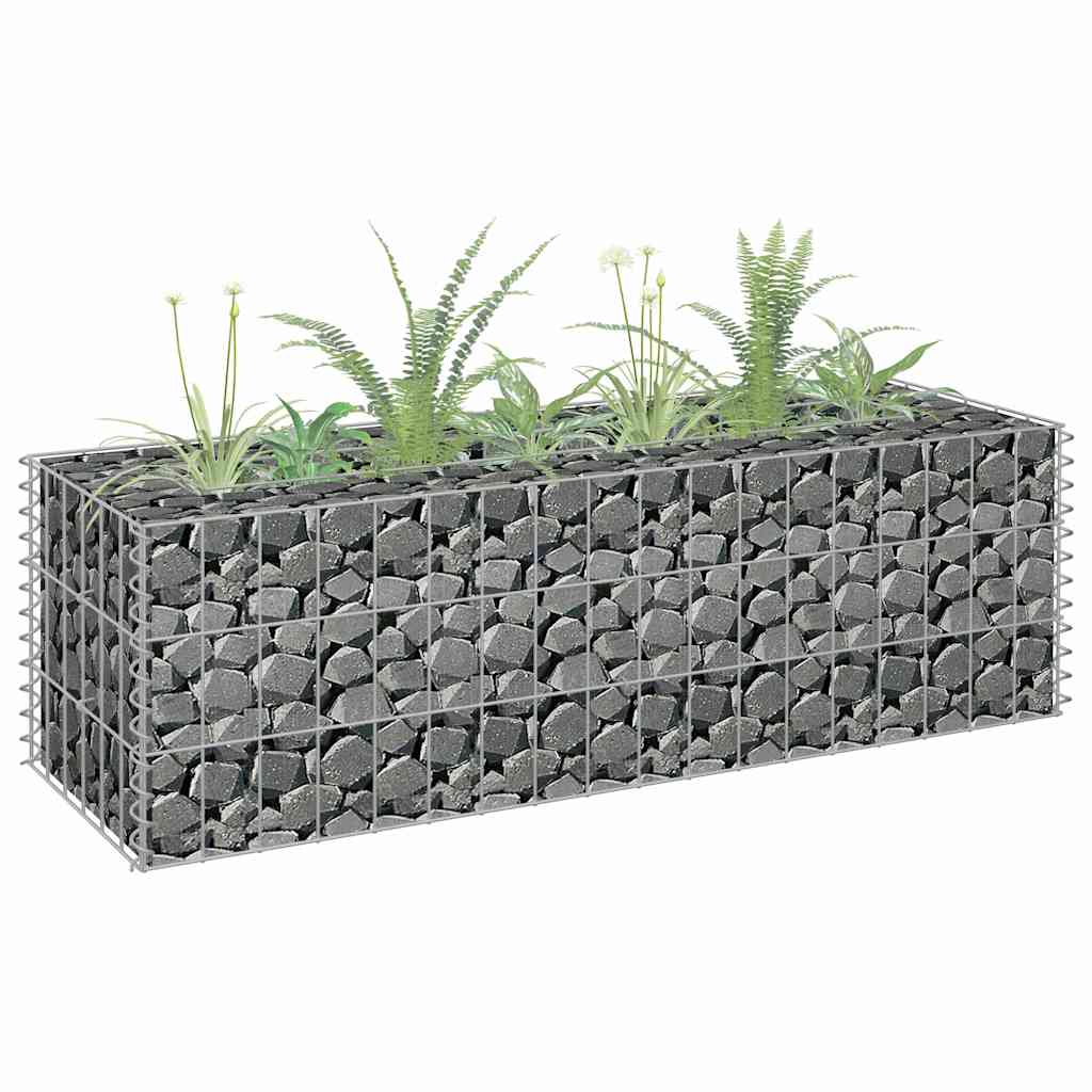 Gabionen-Hochbeet Verzinkter Stahl 90×30×30 cm