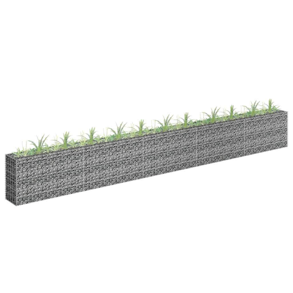 Gabionen-Hochbeet Verzinkter Stahl 450×30×60 cm