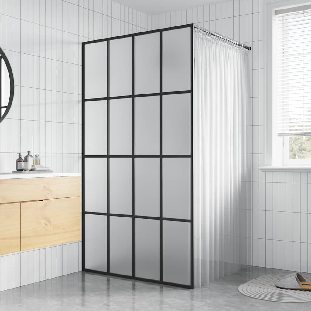 Duschwand für Walk-in Dusche Mattes Sicherheitsglas 100x195 cm