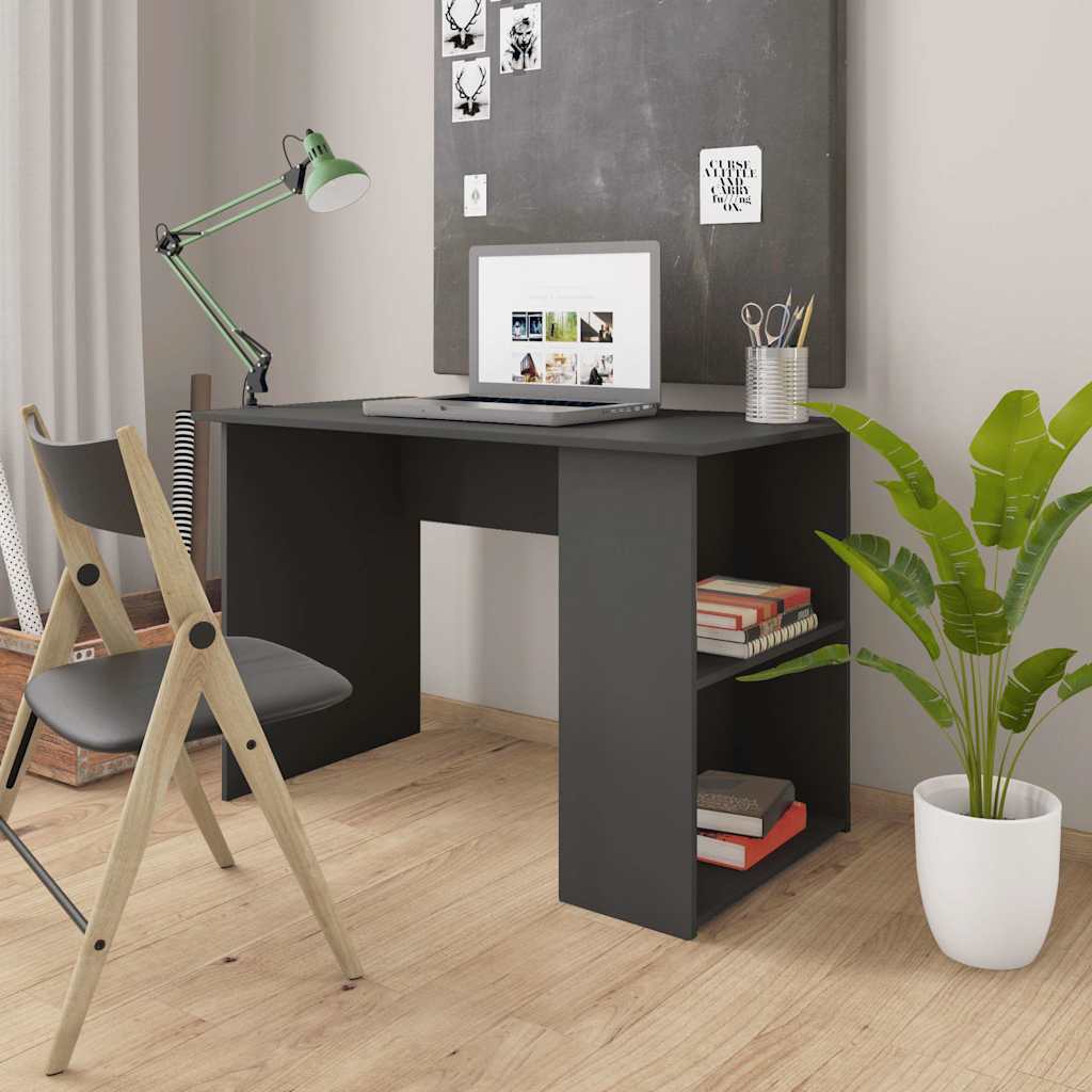 Schreibtisch Grau 110x60x73 cm Holzwerkstoff