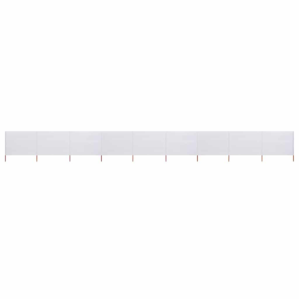 9-teiliges Windschutzgewebe 1200 x 80 cm Sandweiß