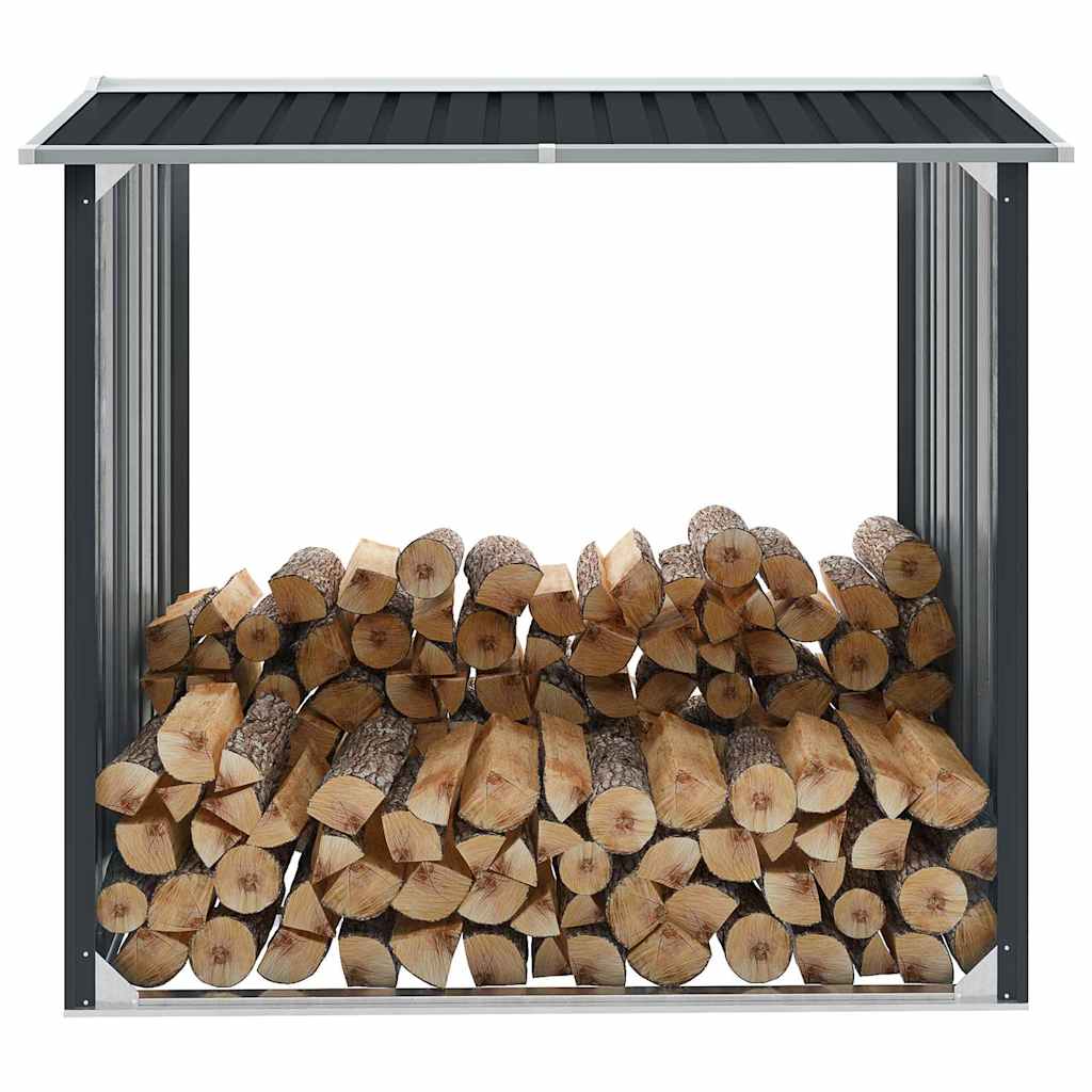 Brennholzlager Verzinkter Stahl 172x91x154 cm Anthrazit