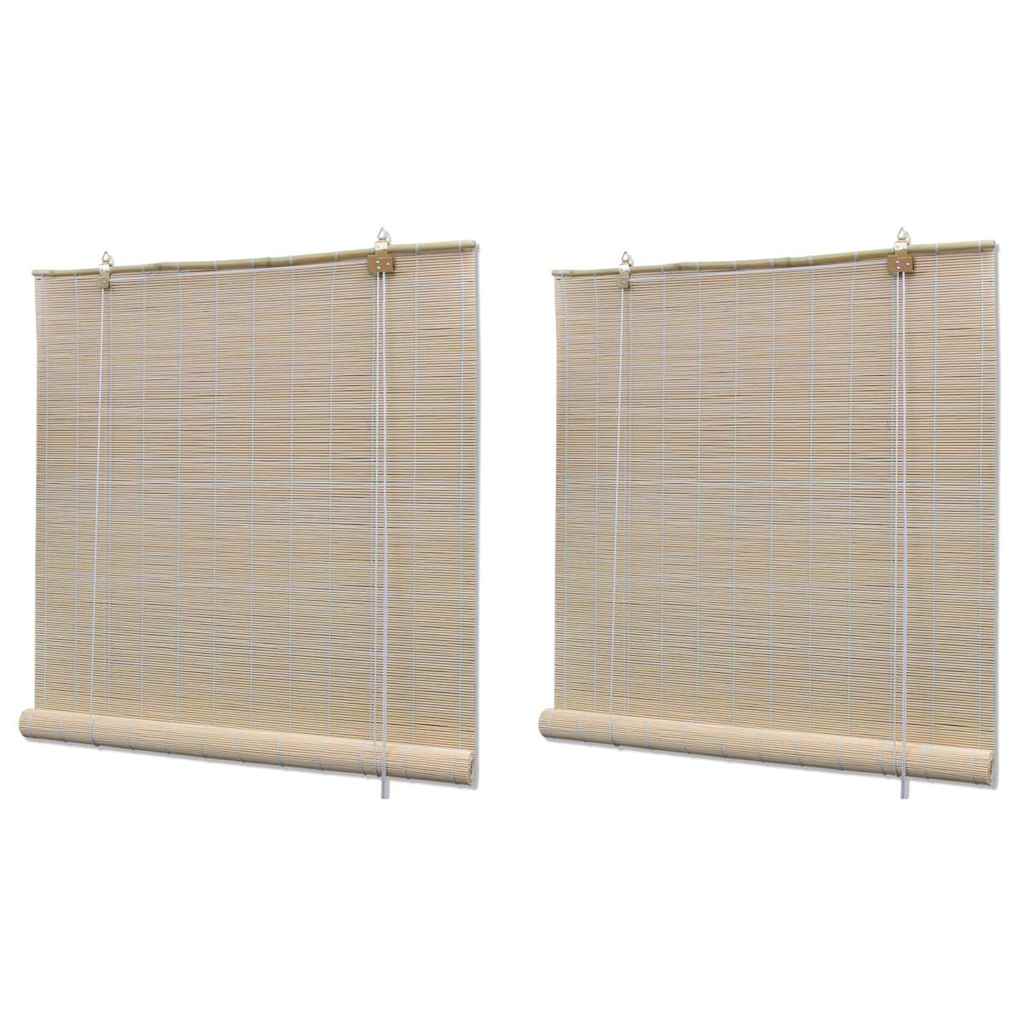 Bambusrollos Natur 2 Stk. 120x160 cm
